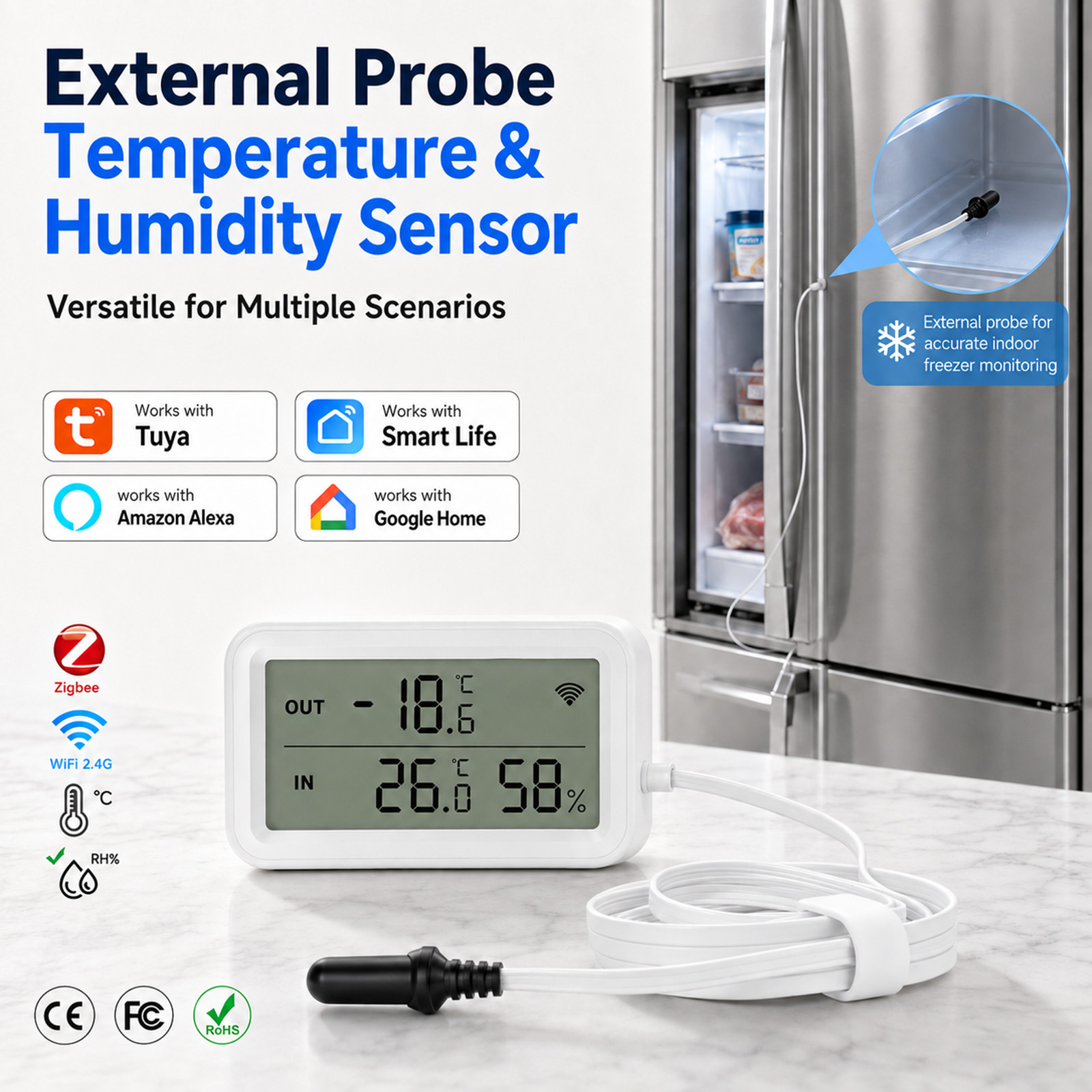 Temperature Humidity Sensor - Zewnętrzny wodoodporny czujnik temperatury i wilgotności