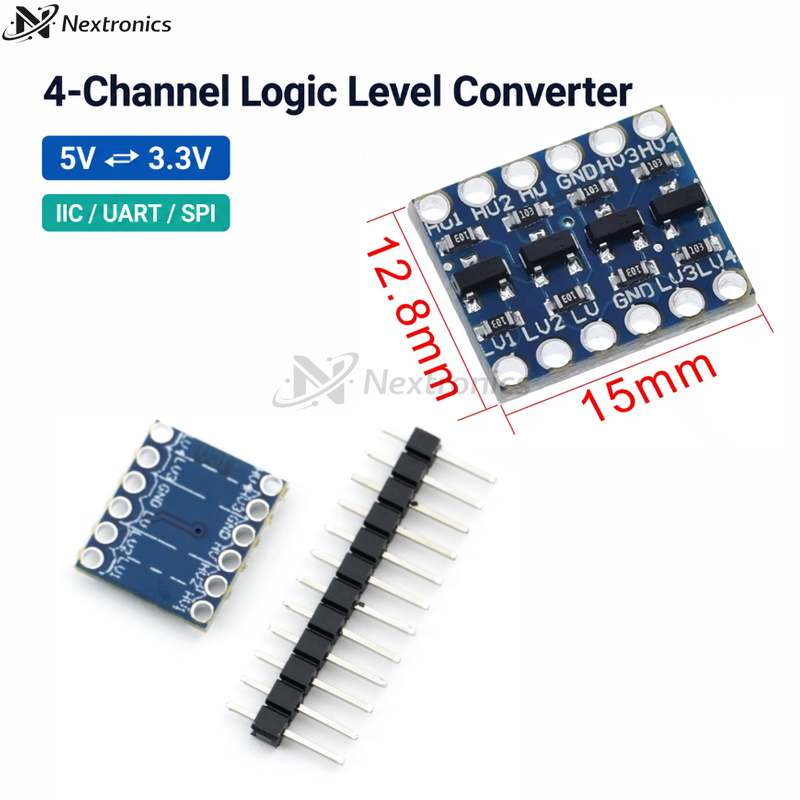 Level Shifter 3.3V - 1/3/5/10 SZT. 4-kanałowy konwerter poziomów logicznych