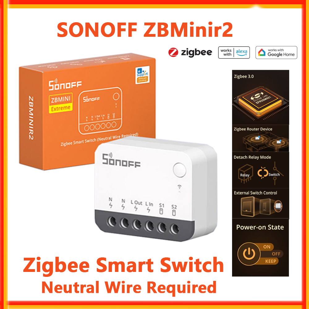 Sonoff Basic Switch - SONOFF ZBMinir2 Zigbee Inteligentny Przełącznik ZBMini