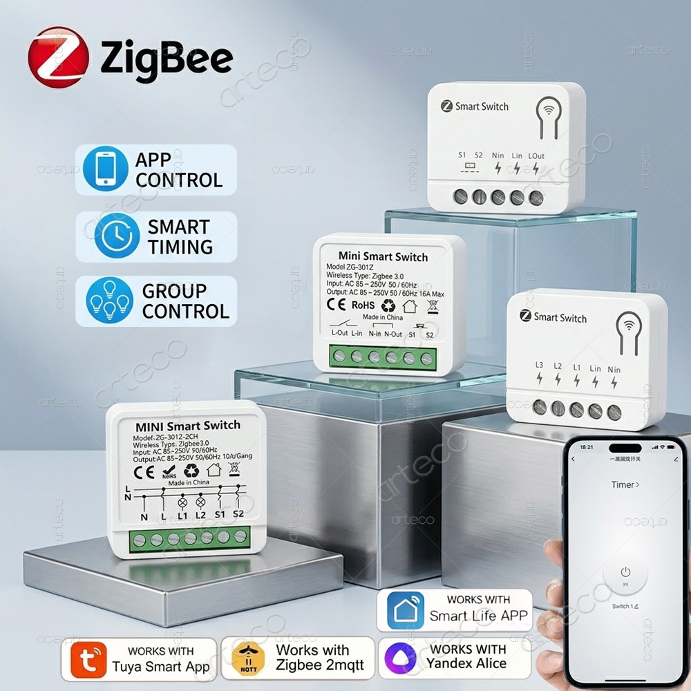 Home Automation Diy - Moduł inteligentnego przełącznika Tuya Zigbee Mini