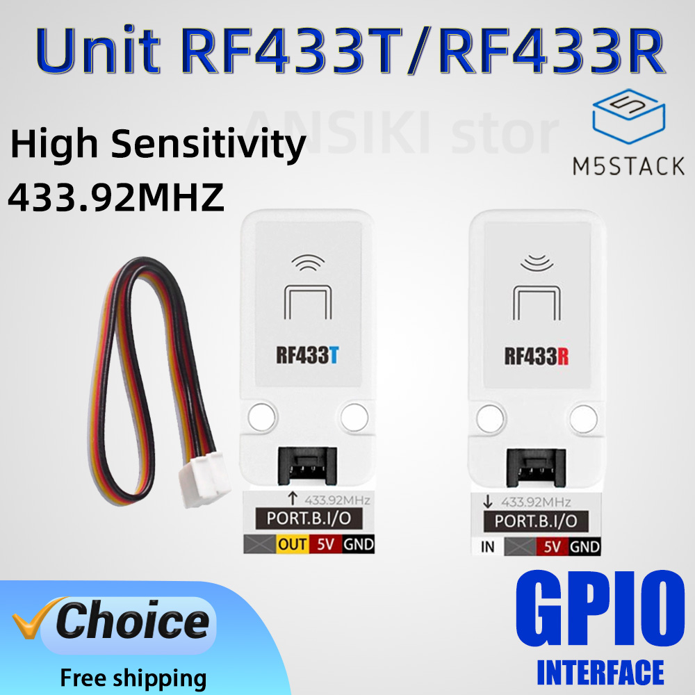 Home Automation Tutorial - Zestaw systemowy IoT M5Stack Unit RF433T/RF433R,